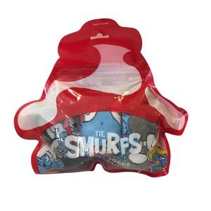 SMURFS Ladies Crew Socks Size 6-12 Set of 3 Papa Smurf